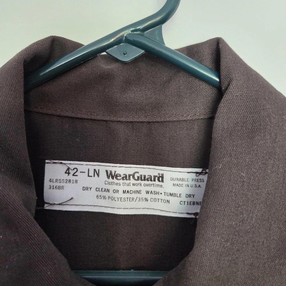 Aramark Wearguard Navy Blue Heavyweight Work Coveralls 42L Long Mens Lg Tall LT - Picture 2 of 6